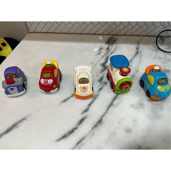 Vtech Go Go Smart Wheels Interactive Vehicles Lights & Sounds Cars Lot of 5 - Picture 1 of 14